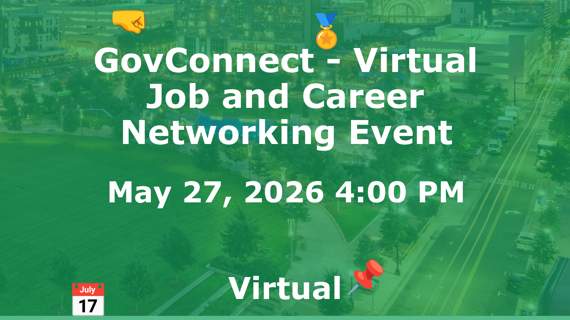 GovConnect - Virtual Job and Career Networking Event event image